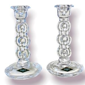 shannon crystal blossoms candle stick holders